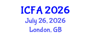 International Conference on Fisheries and Aquaculture (ICFA) July 26, 2026 - London, United Kingdom International Conference on Fisheries and Aquaculture (ICFA) July 26, 2026 - London, United Kingdom