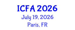 International Conference on Fisheries and Aquaculture (ICFA) July 19, 2026 - Paris, France International Conference on Fisheries and Aquaculture (ICFA) July 19, 2026 - Paris, France