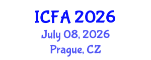 International Conference on Fisheries and Aquaculture (ICFA) July 08, 2026 - Prague, Czechia International Conference on Fisheries and Aquaculture (ICFA) July 08, 2026 - Prague, Czechia