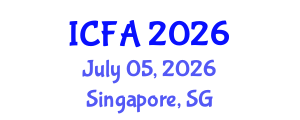 International Conference on Fisheries and Aquaculture (ICFA) July 05, 2026 - Singapore, Singapore International Conference on Fisheries and Aquaculture (ICFA) July 05, 2026 - Singapore, Singapore