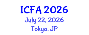 International Conference on Fisheries and Aquaculture (ICFA) July 22, 2026 - Tokyo, Japan International Conference on Fisheries and Aquaculture (ICFA) July 22, 2026 - Tokyo, Japan