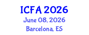 International Conference on Fisheries and Aquaculture (ICFA) June 08, 2026 - Barcelona, Spain International Conference on Fisheries and Aquaculture (ICFA) June 08, 2026 - Barcelona, Spain