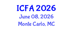International Conference on Fisheries and Aquaculture (ICFA) June 08, 2026 - Monte Carlo, Monaco International Conference on Fisheries and Aquaculture (ICFA) June 08, 2026 - Monte Carlo, Monaco