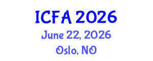 International Conference on Fisheries and Aquaculture (ICFA) June 22, 2026 - Oslo, Norway International Conference on Fisheries and Aquaculture (ICFA) June 22, 2026 - Oslo, Norway