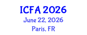 International Conference on Fisheries and Aquaculture (ICFA) June 22, 2026 - Paris, France International Conference on Fisheries and Aquaculture (ICFA) June 22, 2026 - Paris, France