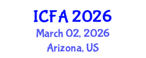 International Conference on Fisheries and Aquaculture (ICFA) March 02, 2026 - Arizona, United States International Conference on Fisheries and Aquaculture (ICFA) March 02, 2026 - Arizona, United States