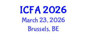 International Conference on Fisheries and Aquaculture (ICFA) March 23, 2026 - Brussels, Belgium International Conference on Fisheries and Aquaculture (ICFA) March 23, 2026 - Brussels, Belgium