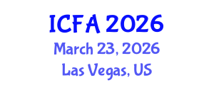 International Conference on Fisheries and Aquaculture (ICFA) March 23, 2026 - Las Vegas, United States International Conference on Fisheries and Aquaculture (ICFA) March 23, 2026 - Las Vegas, United States