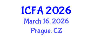 International Conference on Fisheries and Aquaculture (ICFA) March 16, 2026 - Prague, Czechia International Conference on Fisheries and Aquaculture (ICFA) March 16, 2026 - Prague, Czechia