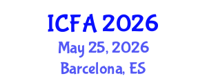 International Conference on Fisheries and Aquaculture (ICFA) May 25, 2026 - Barcelona, Spain International Conference on Fisheries and Aquaculture (ICFA) May 25, 2026 - Barcelona, Spain