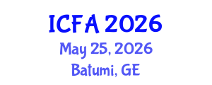 International Conference on Fisheries and Aquaculture (ICFA) May 25, 2026 - Batumi, Georgia International Conference on Fisheries and Aquaculture (ICFA) May 25, 2026 - Batumi, Georgia