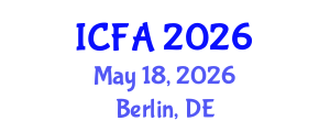 International Conference on Fisheries and Aquaculture (ICFA) May 18, 2026 - Berlin, Germany International Conference on Fisheries and Aquaculture (ICFA) May 18, 2026 - Berlin, Germany