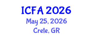 International Conference on Fisheries and Aquaculture (ICFA) May 25, 2026 - Crete, Greece International Conference on Fisheries and Aquaculture (ICFA) May 25, 2026 - Crete, Greece