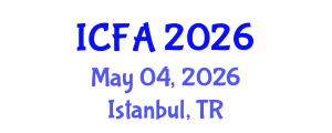 International Conference on Fisheries and Aquaculture (ICFA) May 04, 2026 - Istanbul, Turkey International Conference on Fisheries and Aquaculture (ICFA) May 04, 2026 - Istanbul, Turkey