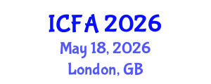 International Conference on Fisheries and Aquaculture (ICFA) May 18, 2026 - London, United Kingdom International Conference on Fisheries and Aquaculture (ICFA) May 18, 2026 - London, United Kingdom