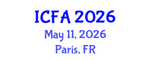International Conference on Fisheries and Aquaculture (ICFA) May 11, 2026 - Paris, France International Conference on Fisheries and Aquaculture (ICFA) May 11, 2026 - Paris, France