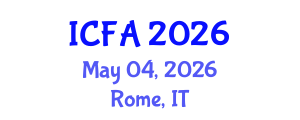 International Conference on Fisheries and Aquaculture (ICFA) May 04, 2026 - Rome, Italy International Conference on Fisheries and Aquaculture (ICFA) May 04, 2026 - Rome, Italy