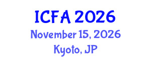International Conference on Fisheries and Aquaculture (ICFA) November 15, 2026 - Kyoto, Japan International Conference on Fisheries and Aquaculture (ICFA) November 15, 2026 - Kyoto, Japan
