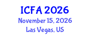 International Conference on Fisheries and Aquaculture (ICFA) November 15, 2026 - Las Vegas, United States International Conference on Fisheries and Aquaculture (ICFA) November 15, 2026 - Las Vegas, United States