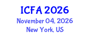 International Conference on Fisheries and Aquaculture (ICFA) November 04, 2026 - New York, United States International Conference on Fisheries and Aquaculture (ICFA) November 04, 2026 - New York, United States