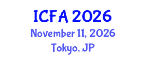 International Conference on Fisheries and Aquaculture (ICFA) November 11, 2026 - Tokyo, Japan International Conference on Fisheries and Aquaculture (ICFA) November 11, 2026 - Tokyo, Japan