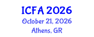 International Conference on Fisheries and Aquaculture (ICFA) October 21, 2026 - Athens, Greece International Conference on Fisheries and Aquaculture (ICFA) October 21, 2026 - Athens, Greece