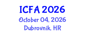 International Conference on Fisheries and Aquaculture (ICFA) October 04, 2026 - Dubrovnik, Croatia International Conference on Fisheries and Aquaculture (ICFA) October 04, 2026 - Dubrovnik, Croatia