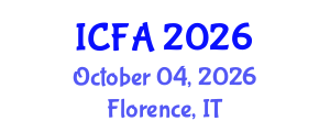 International Conference on Fisheries and Aquaculture (ICFA) October 04, 2026 - Florence, Italy International Conference on Fisheries and Aquaculture (ICFA) October 04, 2026 - Florence, Italy