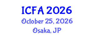 International Conference on Fisheries and Aquaculture (ICFA) October 25, 2026 - Osaka, Japan International Conference on Fisheries and Aquaculture (ICFA) October 25, 2026 - Osaka, Japan