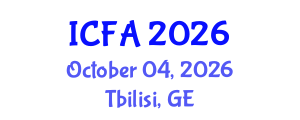 International Conference on Fisheries and Aquaculture (ICFA) October 04, 2026 - Tbilisi, Georgia International Conference on Fisheries and Aquaculture (ICFA) October 04, 2026 - Tbilisi, Georgia