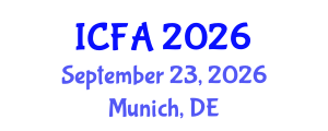 International Conference on Fisheries and Aquaculture (ICFA) September 23, 2026 - Munich, Germany International Conference on Fisheries and Aquaculture (ICFA) September 23, 2026 - Munich, Germany