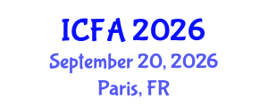International Conference on Fisheries and Aquaculture (ICFA) September 20, 2026 - Paris, France International Conference on Fisheries and Aquaculture (ICFA) September 20, 2026 - Paris, France