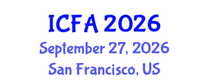International Conference on Fisheries and Aquaculture (ICFA) September 27, 2026 - San Francisco, United States International Conference on Fisheries and Aquaculture (ICFA) September 27, 2026 - San Francisco, United States