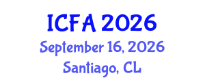 International Conference on Fisheries and Aquaculture (ICFA) September 16, 2026 - Santiago, Chile International Conference on Fisheries and Aquaculture (ICFA) September 16, 2026 - Santiago, Chile