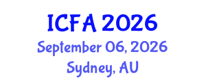 International Conference on Fisheries and Aquaculture (ICFA) September 06, 2026 - Sydney, Australia International Conference on Fisheries and Aquaculture (ICFA) September 06, 2026 - Sydney, Australia