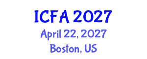 International Conference on Fisheries and Aquaculture (ICFA) April 22, 2027 - Boston, United States International Conference on Fisheries and Aquaculture (ICFA) April 22, 2027 - Boston, United States