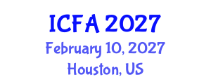 International Conference on Fisheries and Aquaculture (ICFA) February 10, 2027 - Houston, United States International Conference on Fisheries and Aquaculture (ICFA) February 10, 2027 - Houston, United States
