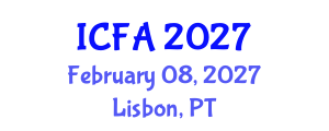 International Conference on Fisheries and Aquaculture (ICFA) February 08, 2027 - Lisbon, Portugal International Conference on Fisheries and Aquaculture (ICFA) February 08, 2027 - Lisbon, Portugal