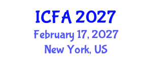 International Conference on Fisheries and Aquaculture (ICFA) February 17, 2027 - New York, United States International Conference on Fisheries and Aquaculture (ICFA) February 17, 2027 - New York, United States
