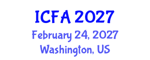 International Conference on Fisheries and Aquaculture (ICFA) February 24, 2027 - Washington, United States International Conference on Fisheries and Aquaculture (ICFA) February 24, 2027 - Washington, United States