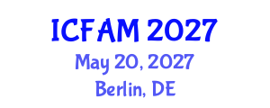 International Conference on Fisheries and Aquaculture Management (ICFAM) May 20, 2027 - Berlin, Germany International Conference on Fisheries and Aquaculture Management (ICFAM) May 20, 2027 - Berlin, Germany