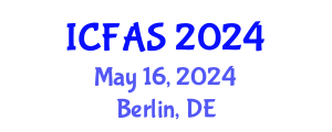 International Conference on Fisheries and Aquaculture Sciences (ICFAS) May 16, 2024 - Berlin, Germany