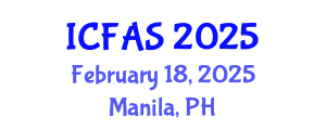 International Conference on Fisheries and Aquaculture Sciences (ICFAS) February 18, 2025 - Manila, Philippines