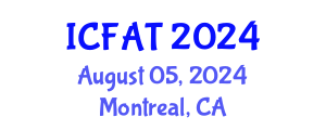 International Conference on Fisheries and Aquaculture Technologies (ICFAT) August 05, 2024 - Montreal, Canada