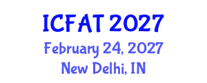 International Conference on Fisheries and Aquaculture Technology (ICFAT) February 24, 2027 - New Delhi, India International Conference on Fisheries and Aquaculture Technology (ICFAT) February 24, 2027 - New Delhi, India