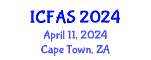 International Conference on Fisheries and Aquatic Sciences (ICFAS) April 11, 2024 - Cape Town, South Africa