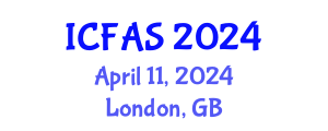 International Conference on Fisheries and Aquatic Sciences (ICFAS) April 11, 2024 - London, United Kingdom