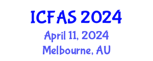 International Conference on Fisheries and Aquatic Sciences (ICFAS) April 11, 2024 - Melbourne, Australia