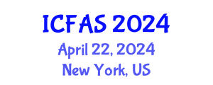 International Conference on Fisheries and Aquatic Sciences (ICFAS) April 22, 2024 - New York, United States