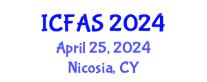 International Conference on Fisheries and Aquatic Sciences (ICFAS) April 25, 2024 - Nicosia, Cyprus